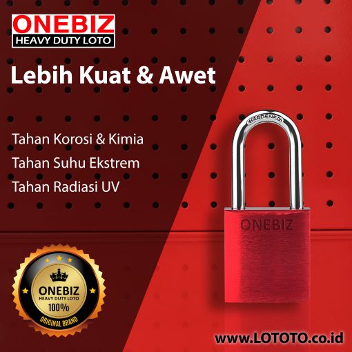 ONEBIZ Aluminium Padlock OB 14-BDA31 SAFETY PADLOCK