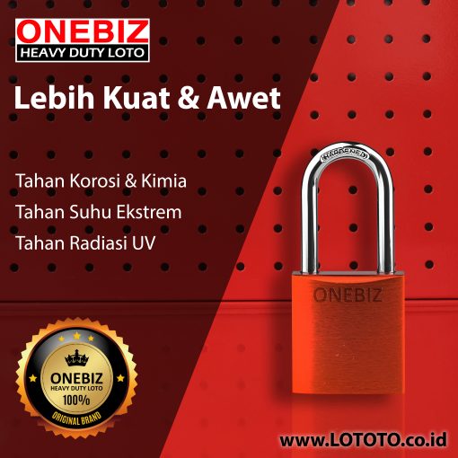 ONEBIZ Aluminium Padlock OB 14-BDA37 SAFETY PADLOCK