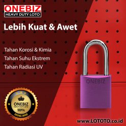 ONEBIZ Aluminium Padlock OB 14-BDA38 SAFETY PADLOCK