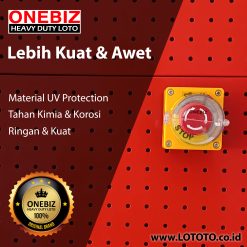 Jual ONEBIZ Switch Lockout OB 14-BDD53-1 EMERGENCY STOP LOCKOUT