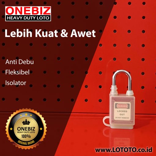 ONEBIZ Dustproof Safety Padlock OB 14-BDG01DPE DUST-PROOF COVER OF SAFETY PADLOCK