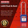 ONEBIZ Long Shackle Safety Padlock Blue OB 14-BDG23 Thermoplastic Safety Padlock