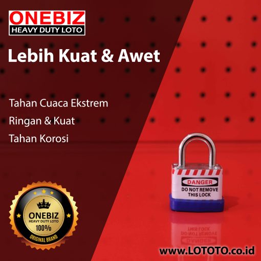 ONEBIZ Laminated Padlock OB 14-BDJ41 Laminated Stainless Safety Padlock