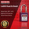 ONEBIZ Compact Safety Padlock Purple OB 14-BDG08U Thermoplastic Safety Padlock