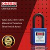 ONEBIZ Compact Safety Electrical Padlock Navy Blue OB 14-BDG13UN Thermoplastic Safety Padlock