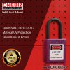 ONEBIZ Compact Safety Electrical Padlock Purple OB 14-BDG18U Thermoplastic Safety Padlock