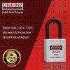 ONEBIZ Compact Safety Electrical Padlock White OB 14-BDG16U Thermoplastic Safety Padlock