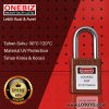 ONEBIZ Compact Safety Padlock Brown OB 14-BDG09U Thermoplastic Safety Padlock
