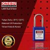 ONEBIZ Compact Safety Padlock Navy Blue OB 14-BDG03UN Thermoplastic Safety Padlock