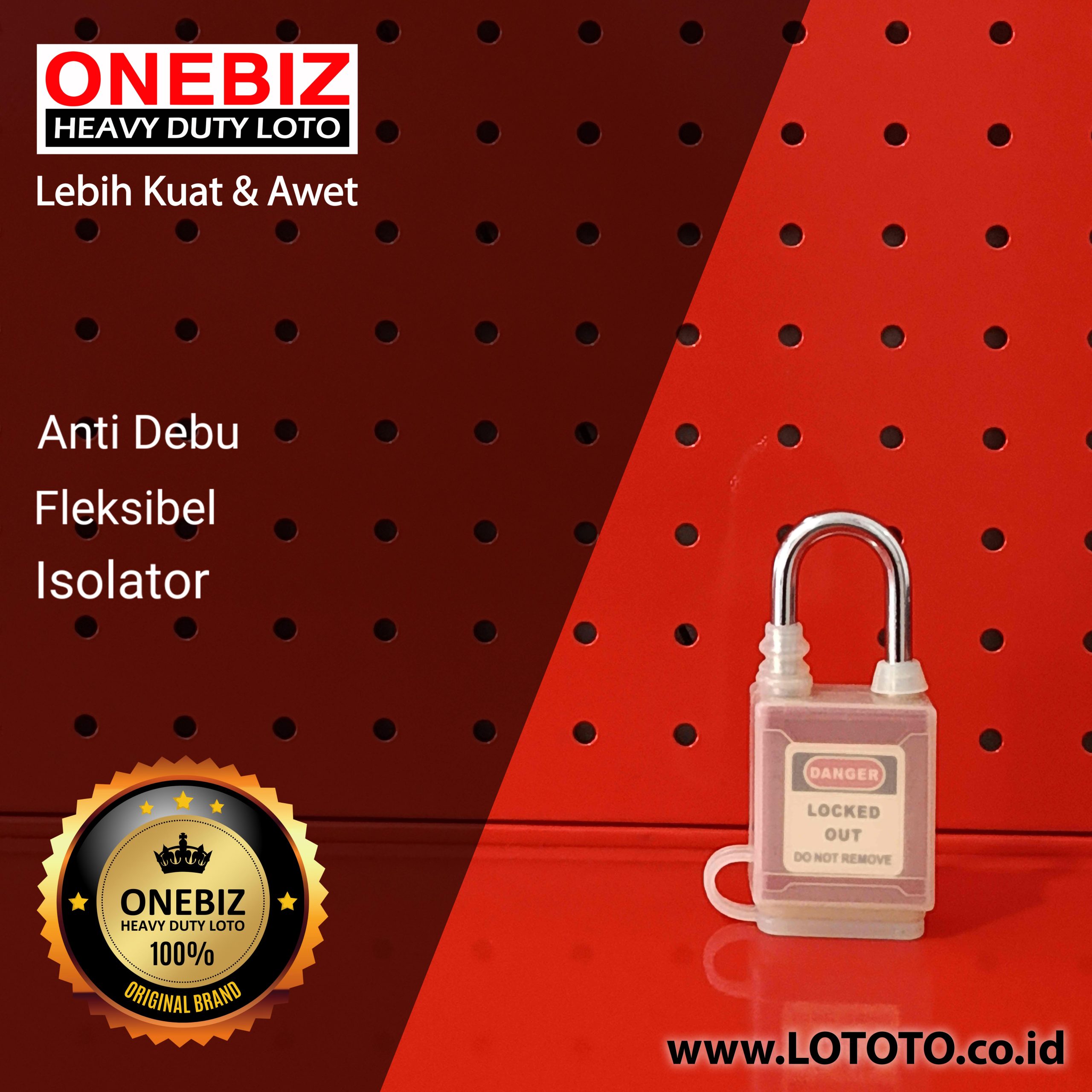 ONEBIZ Dustproof Safety Padlock OB 14-BDG01DPE DUST-PROOF COVER OF SAFETY PADLOCK ONEBIZ Dustproof Safety Padlock OB 14-BDG01DPE DUST-PROOF COVER OF SAFETY PADLOCK
