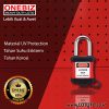 ONEBIZ Dustproof Steel Shackle Safety Padlock Red OB 14-BDG01DP 6D×38H mm Steel shackle with dustproof All colors available KA KDMKKAMK