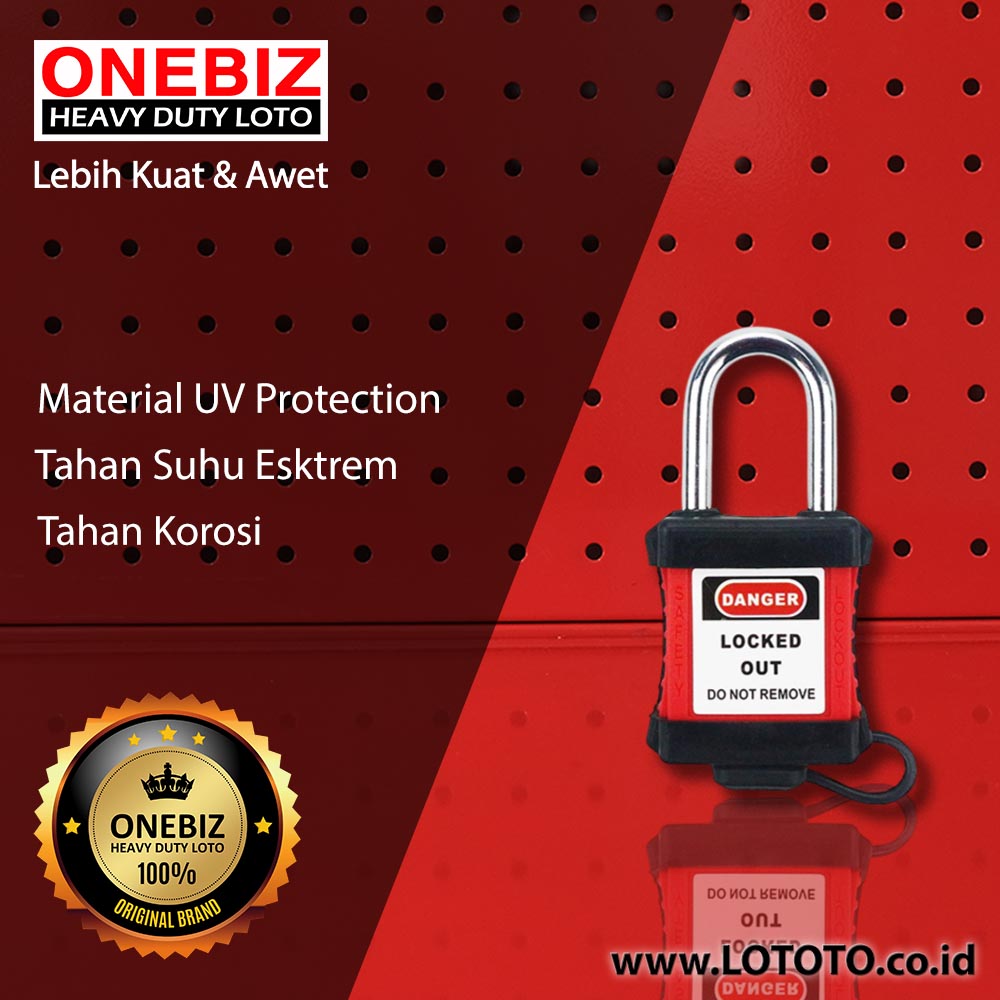 ONEBIZ Dustproof Steel Shackle Safety Padlock Red OB 14-BDG01DP 6D×38H mm Steel shackle with dustproof All colors available KA KDMKKAMK ONEBIZ Dustproof Steel Shackle Safety Padlock Red OB 14-BDG01DP 6D×38H mm Steel shackle with dustproof All colors available KA KDMKKAMK