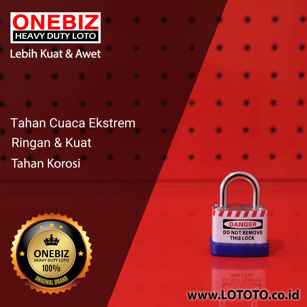 ONEBIZ Laminated Padlock OB 14-BDJ41 Laminated Stainless Safety Padlock ONEBIZ Laminated Padlock OB 14-BDJ41 Laminated Stainless Safety Padlock