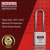 ONEBIZ Long Steel Shackle Safety Padlock White OB 14-BDG26 Thermoplastic Safety Padlock