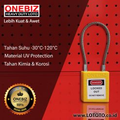 ONEBIZ Stainless Steel Shackle Safety Padlock OB 14-BDG42 CABLE SAFETY PADLOCK