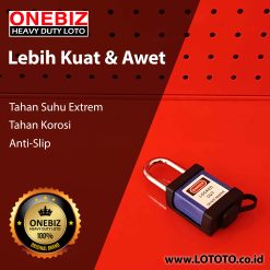 Jual ONEBIZ Black Dustproof Cover Padlock OB 14-SP1 DUST-PROOF COVER OF SAFETY PADLOCK