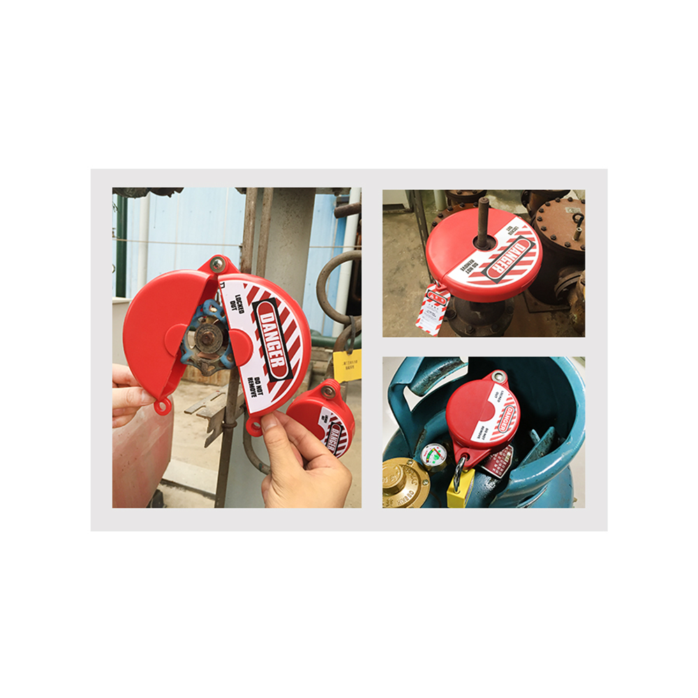 BS07A SMALL BALL VALVE LOCKOUT DEVICE RED | Alliance Safety - View #4