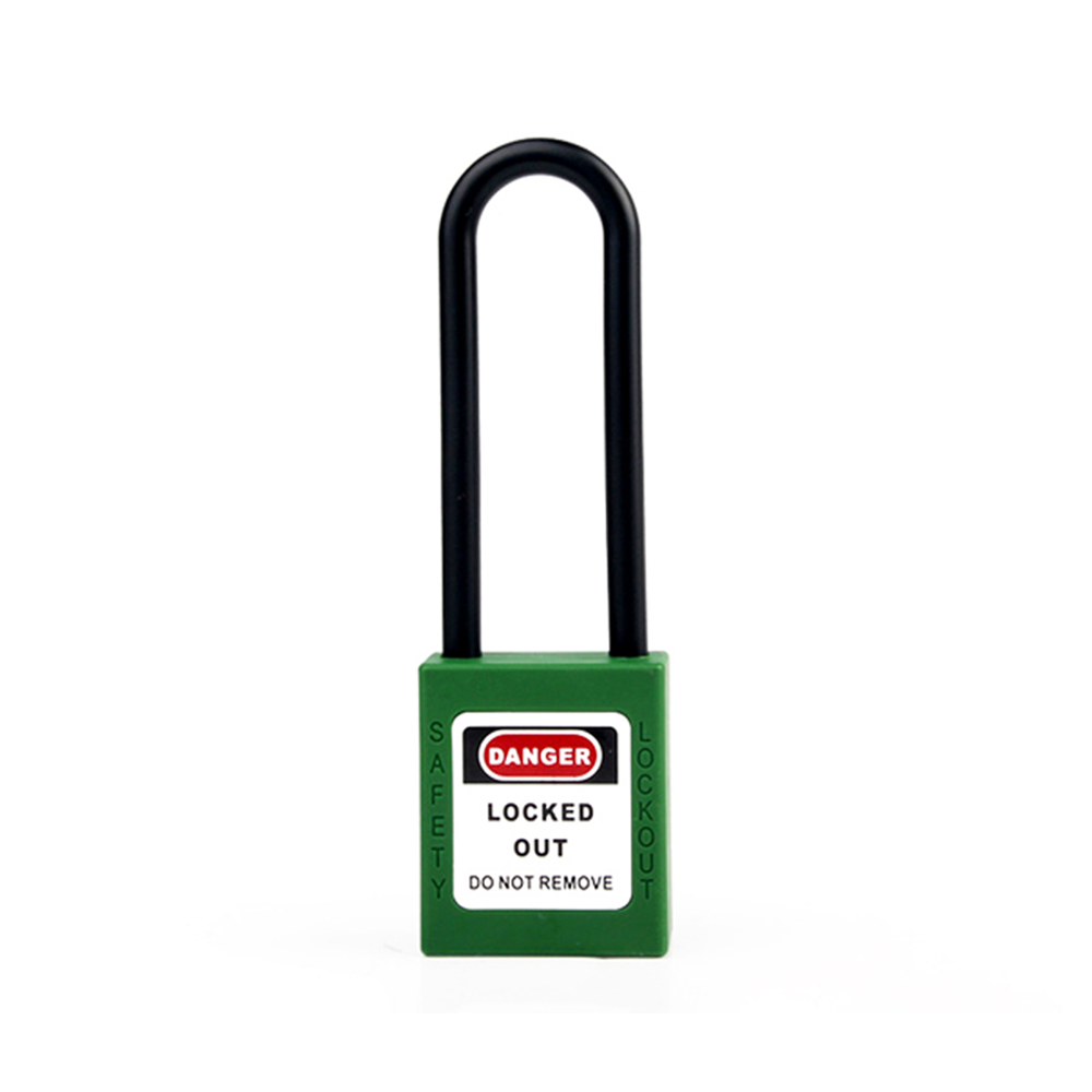 Jual Long Nylon Shackle Safety Padlock Green OB