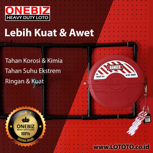 Jual ONEBIZ Rotating Gate Valve Lockout 6.5” – 10” (165 – 254 mm) OB 14-BDF14A Diameter Handles