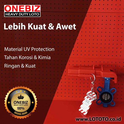 Jual ONEBIZ Butterfly Valve Lockout OB 14-BDF21 VALVE LOCKOUT