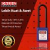 ONEBIZ Long Nylon Shackle Safety Padlock Blue OB 14-BDG33 Thermoplastic Safety Padlock