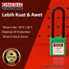 ONEBIZ Long Nylon Shackle Safety Padlock Green OB 14-BDG34 Thermoplastic Safety Padlock