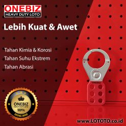 Jual ONEBIZ PA Coated Steel HASP 1.5” (38 mm) OB 14-BDK02 PA Coated Steel HASP