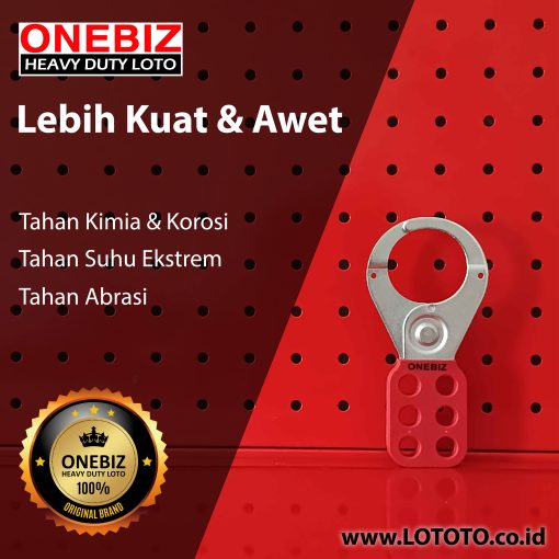 Jual ONEBIZ PA Coated Steel HASP 1.5” (38 mm) OB 14-BDK02 PA Coated Steel HASP