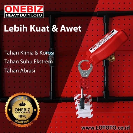 Jual ONEBIZ PA Coated Steel HASP 1.5” (38 mm) OB 14-BDK02 PA Coated Steel HASP