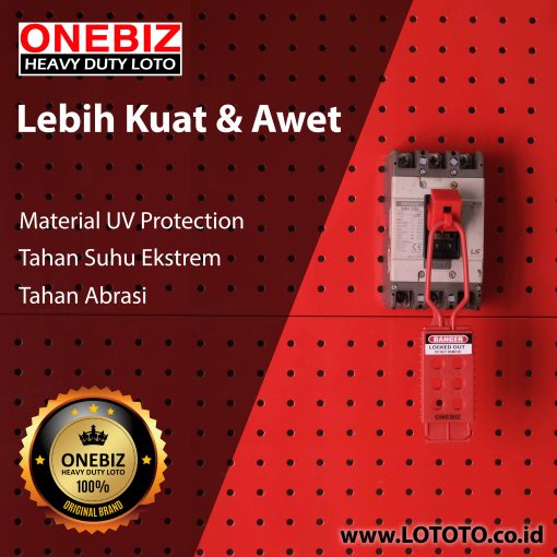 ONEBIZ Plastic Lockout Hasp 43 mm x 173 mm OB 14-BDK42 Nylon Non-Conductive Lockout HaspONEBIZ Plastic Lockout Hasp 43 mm x 173 mm OB 14-BDK42 Nylon Non-Conductive Lockout Hasp