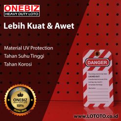 ONEBIZ Tags Do Not Operate Safety Tag OB 14-BDP01 Made from PVC Water & Oil Proof