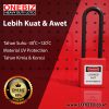 ONEBIZ Long Nylon Shackle Safety Padlock Red OB 14-BDG31 Thermoplastic Safety Padlock