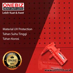 ONEBIZ Adjustable Ball Valve Lockout OB 14-BDF05A 0.375” to 1.25” (9.5 - 31.25mm ) with auxiliary rear gear parts