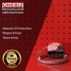 ONEBIZ Adjustable Cable Lockout 1.8m OB 14-BDL11-1 Stainless Steel Cable Lockout