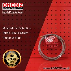 ONEBIZ Adjustable Cable Lockout OB 14-BDL11-6mm Stainless Steel Cable Dia. 6mm Length 1.8m