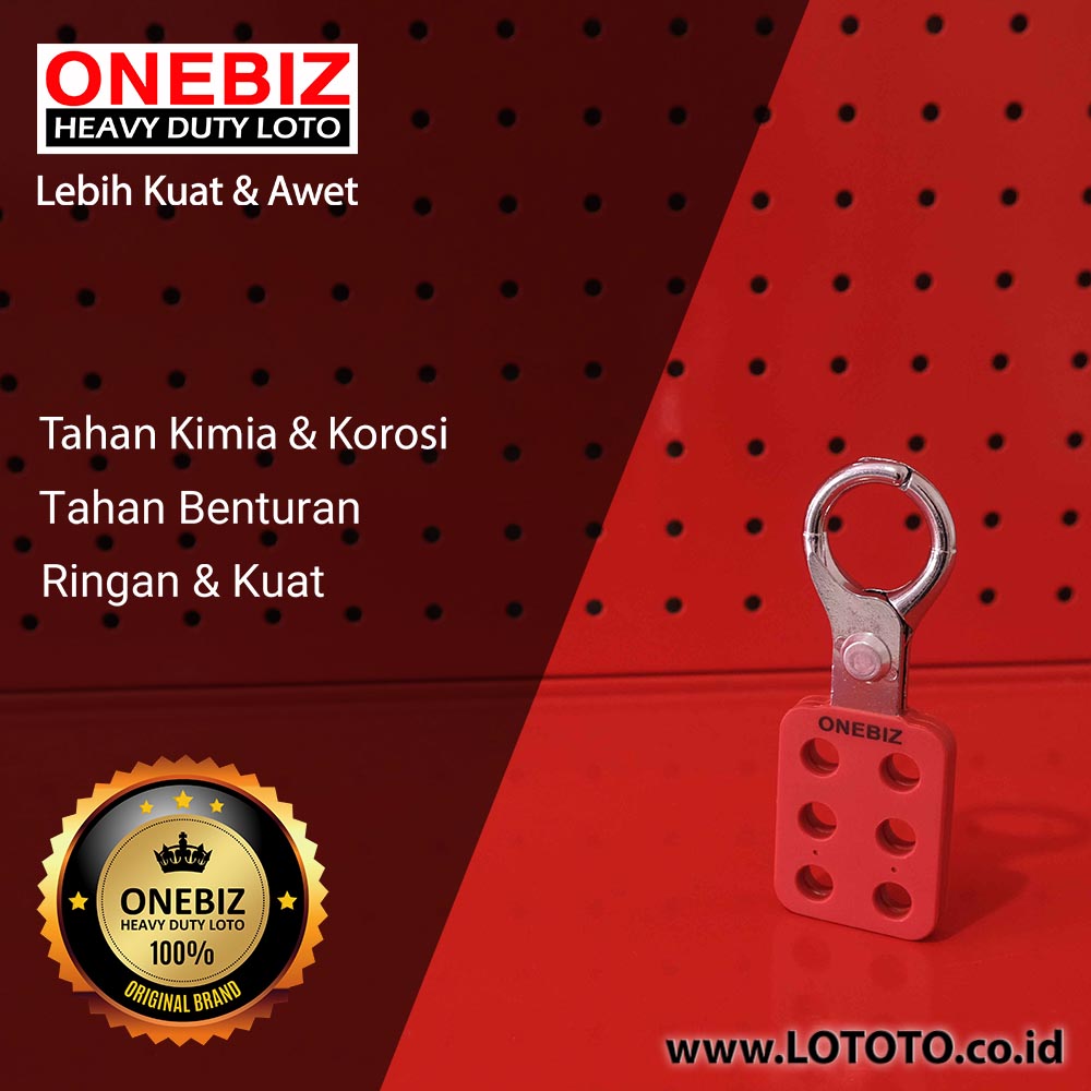ONEBIZ Aluminum Lockout Hasp 1” (25 mm) Jaw Clearance OB 14-BDK11 PA Coated Aluminum HASP ONEBIZ Aluminum Lockout Hasp 1” (25 mm) Jaw Clearance OB 14-BDK11 PA Coated Aluminum HASP
