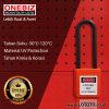 ONEBIZ Long Nylon Shackle Safety Padlock Orange OB 14-BDG37 Thermoplastic Safety Padlock