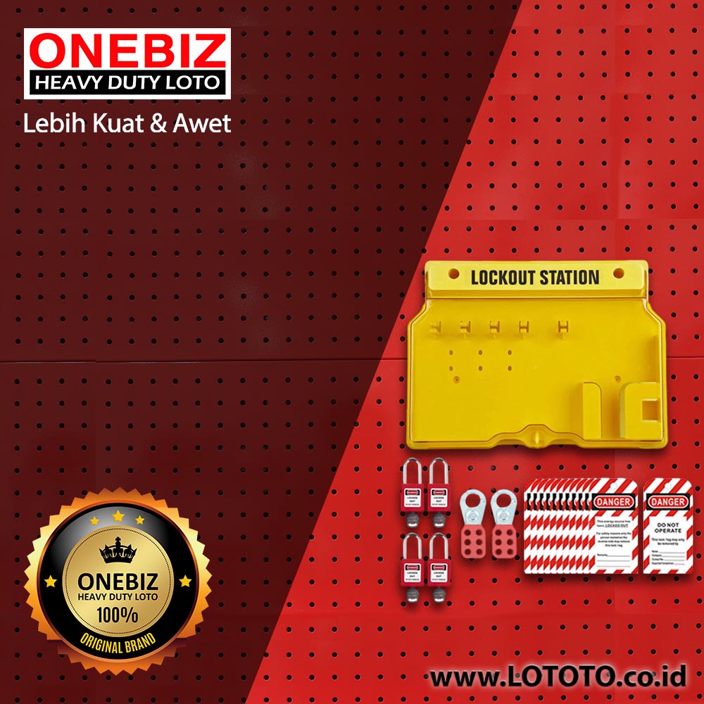 ONEBIZ OB 14-MEC-BDB101-0001 Lototo (Lock Out Tag Out Try Out) Set ONEBIZ OB 14-MEC-BDB101-0001 Lototo (Lock Out Tag Out Try Out) Set