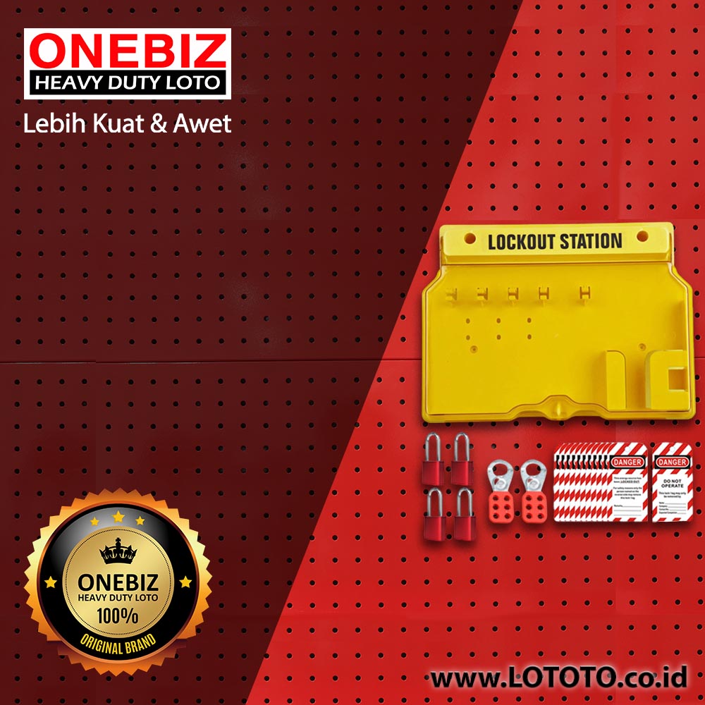ONEBIZ OB 14-MEC-BDB101-0002 Lototo (Lock Out Tag Out Try Out) Set ONEBIZ OB 14-MEC-BDB101-0002 Lototo (Lock Out Tag Out Try Out) Set