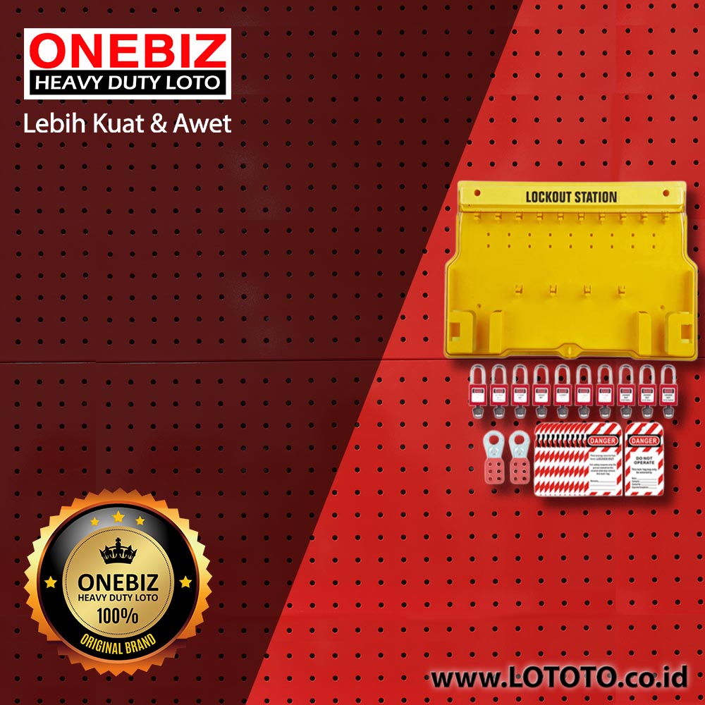ONEBIZ OB 14-MEC-BDB102-0002 Lototo (Lock Out Tag Out Try Out) Set ONEBIZ OB 14-MEC-BDB102-0002 Lototo (Lock Out Tag Out Try Out) Set