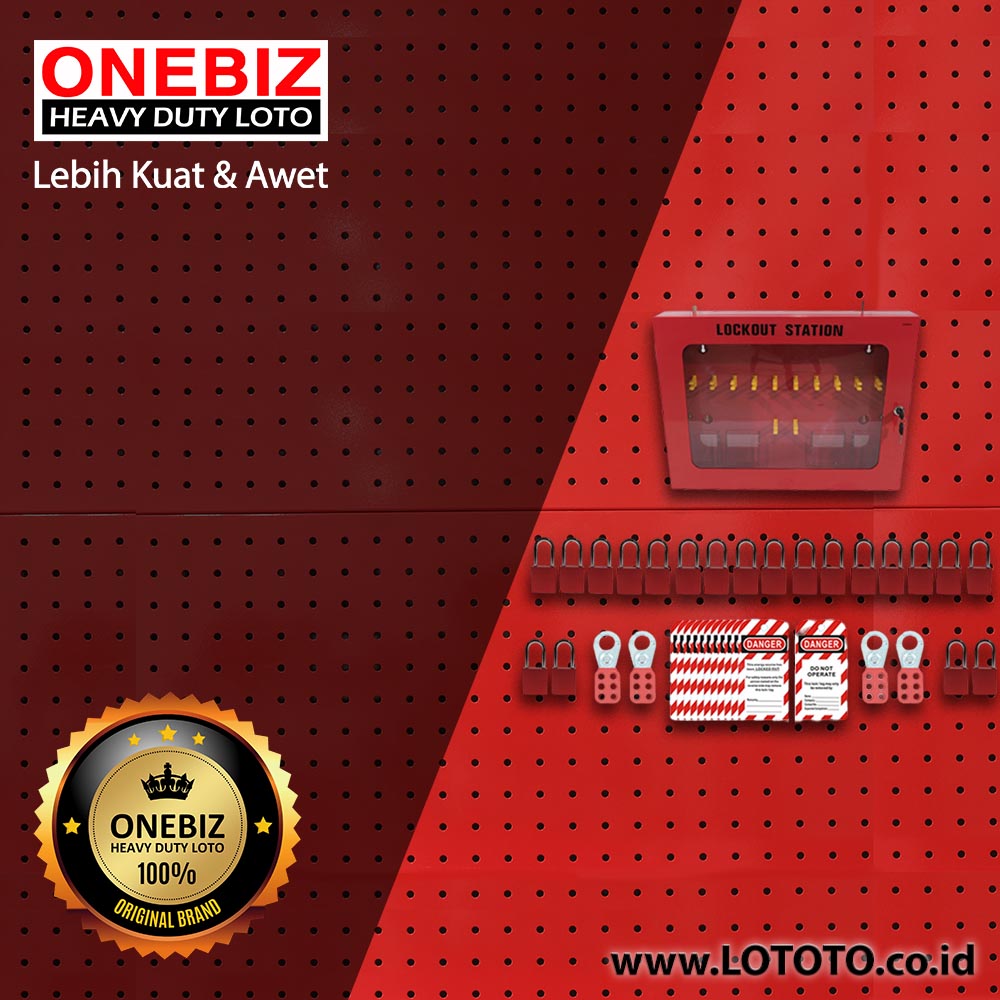 ONEBIZ OB 14-MEC-BDX09-0002 Lototo (Lock Out Tag Out Try Out) Set ONEBIZ OB 14-MEC-BDX09-0002 Lototo (Lock Out Tag Out Try Out) Set