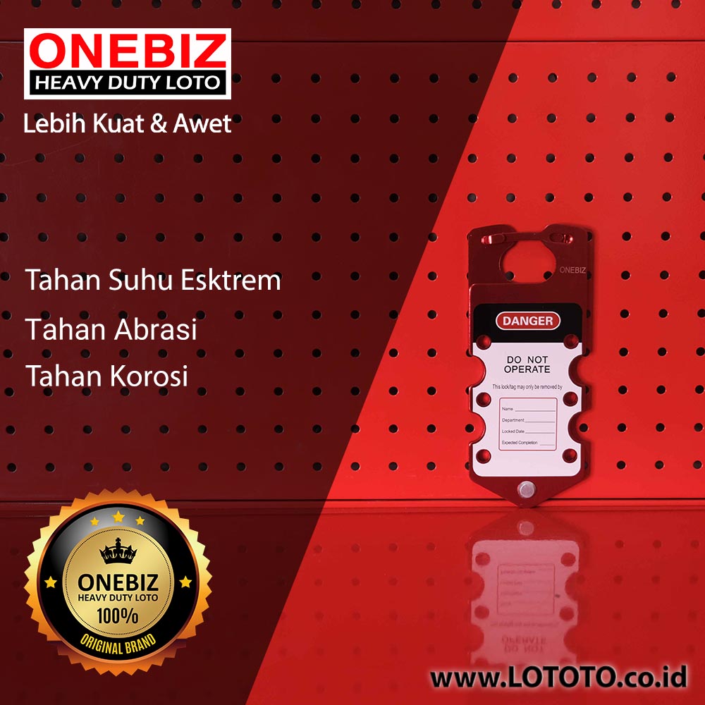 ONEBIZ Six-hole Aluminum HASP OB 14-BDK53 Aluminum lockout hasp ONEBIZ Nine-hole Aluminum HASP OB 14-BDK52 Aluminum lockout hasp