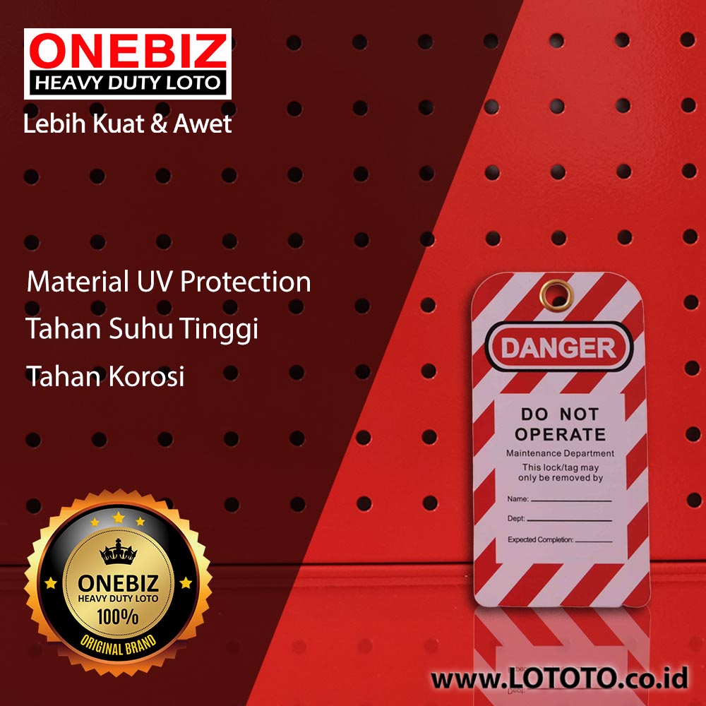 ONEBIZ Tags Do Not Operate Safety Tag OB 14-BDP01 Made from PVC Water & Oil Proof ONEBIZ Tags Do Not Operate Safety Tag OB 14-BDP01 Made from PVC Water & Oil Proof