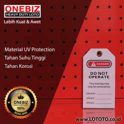 ONEBIZ Tags Do Not Operate Safety Tag OB 14-BDP02 Made from PVC