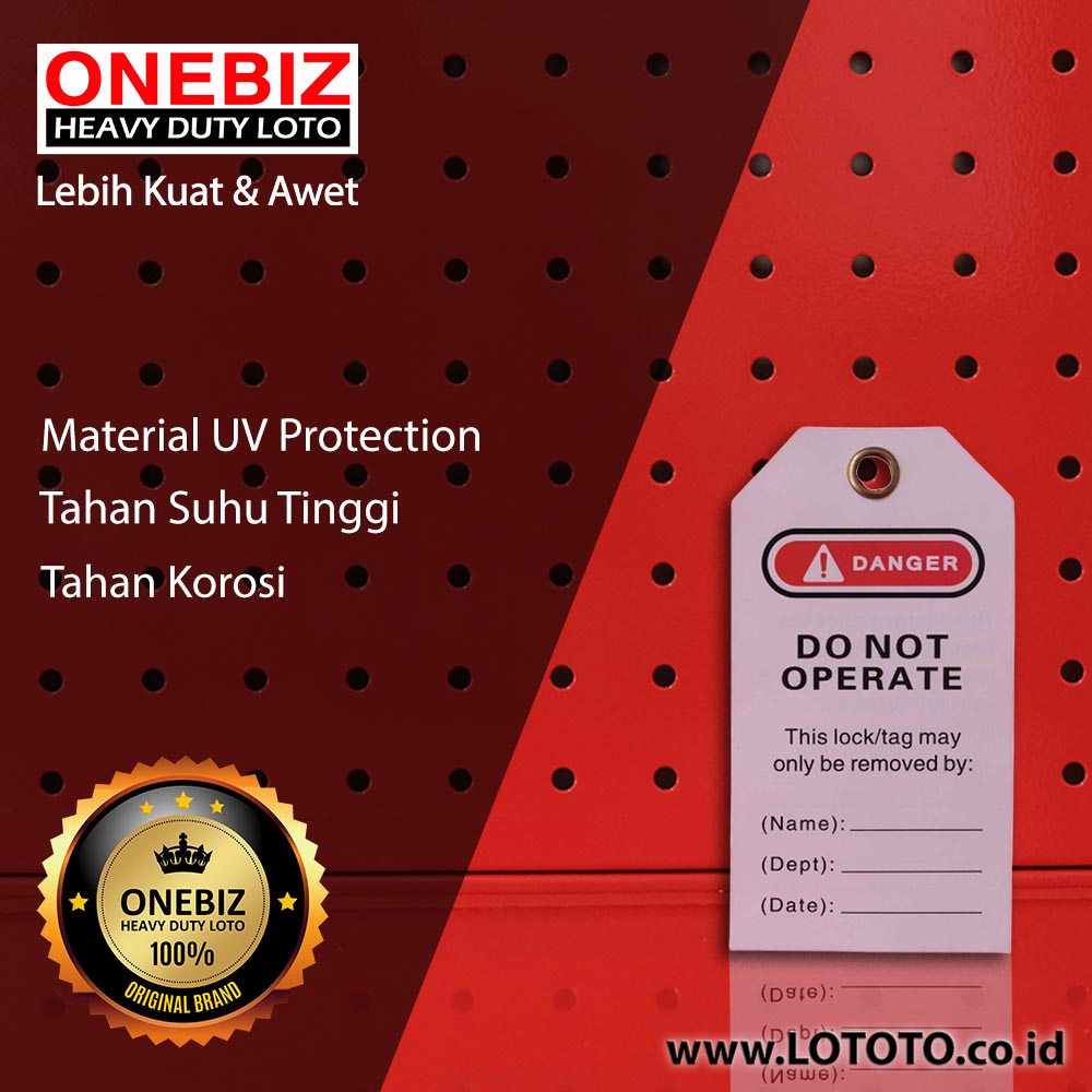 ONEBIZ Tags Do Not Operate Safety Tag OB 14-BDP02 Made from PVC ONEBIZ Tags Do Not Operate Safety Tag OB 14-BDP02 Made from PVC