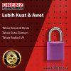 ONEBIZ Aluminium Padlock Purple OB14-BDA48 5mm Diameter Shackle 33×33×20mm Oxidation Surface with 2 key