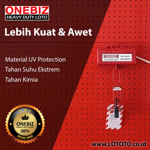 Jual ONEBIZ Electrical Plug Lockout OB 14-BDD43 83mm×83mm×178mm For 220V - 500V plug (cable diameter 25 mm)