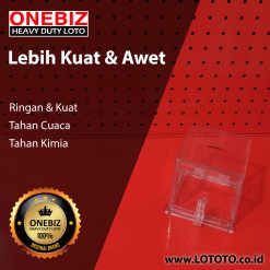 ONEBIZ Emergency Stop Lockout OB 14-BDD60-4 Base Inner Size 70x70mm Inner H 61.5mm Base Size 90x90mm Outer H 64mm