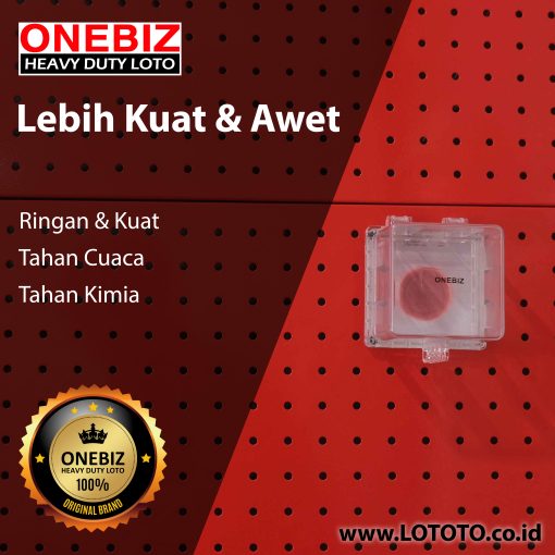 ONEBIZ Emergency Stop Lockout OB 14-BDD60-4 Base Inner Size 70x70mm Inner H 61.5mm Base Size 90x90mm Outer H 64mmONEBIZ Emergency Stop Lockout OB 14-BDD60-4 Base Inner Size 70x70mm Inner H 61.5mm Base Size 90x90mm Outer H 64mm