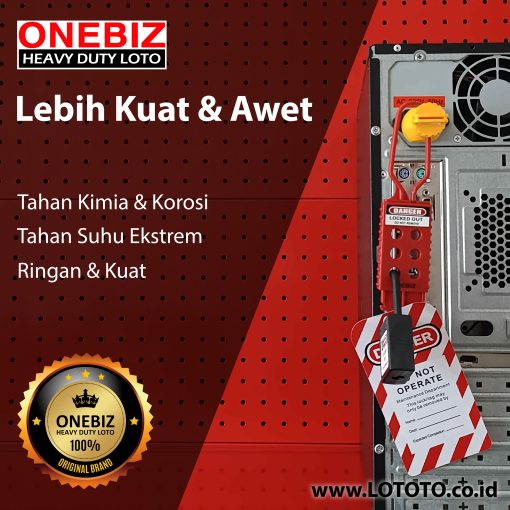 Jual ONEBIZ Electrical Lockout OB 14-BDD82-1 To Lock Kinds Of Non-standard Shape Handles Holes And Soon